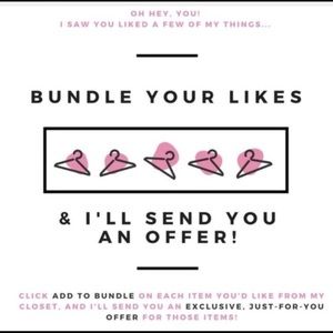 Bundle your likes and I’ll send you the price!